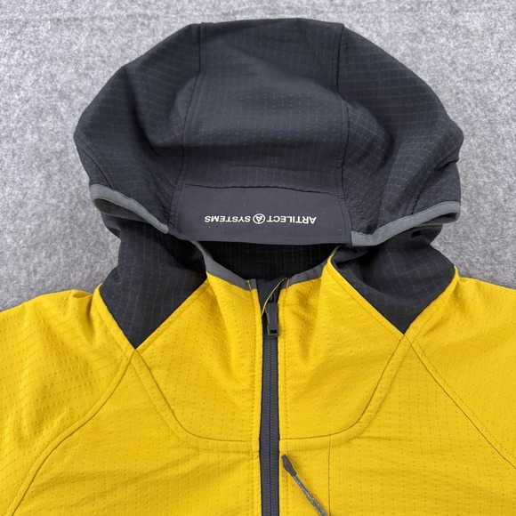Artilect VaporLayer Jacket Mens XL Yellow Black M-Intersect Doubleweave Hooded - Picture 2 of 16
